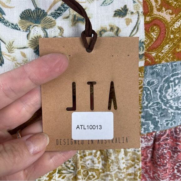 Abel The Label Anthropologie Maxi Dress Cottagecore Prairie Whimsical Printed S - Picture 12 of 13